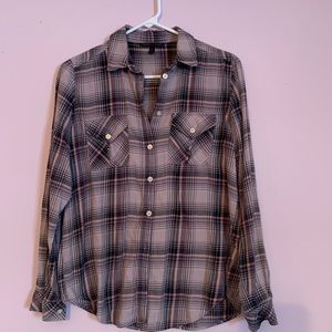 Victoria’s Secret plaid cotton shirt